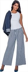 Devine Sport Soft Stretch Denim Pant Set with Nautical Stripes 63833